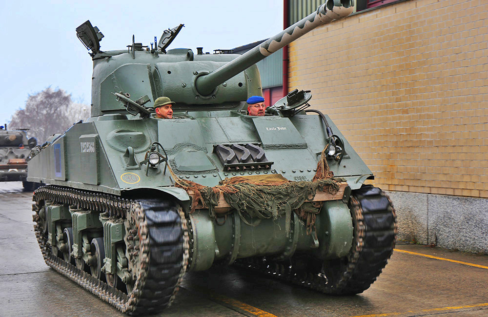 Tank movements at the Bastogne Barracks Tank movements at the Bastogne Barracks
