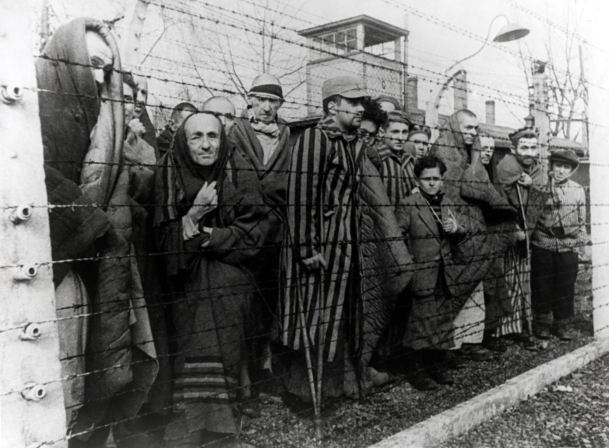 Concentration camp workers staged an uprising at the Auschwitz-Birkenau death camp in October 1944. What building did they manage to set on fire before the uprising was put down?
