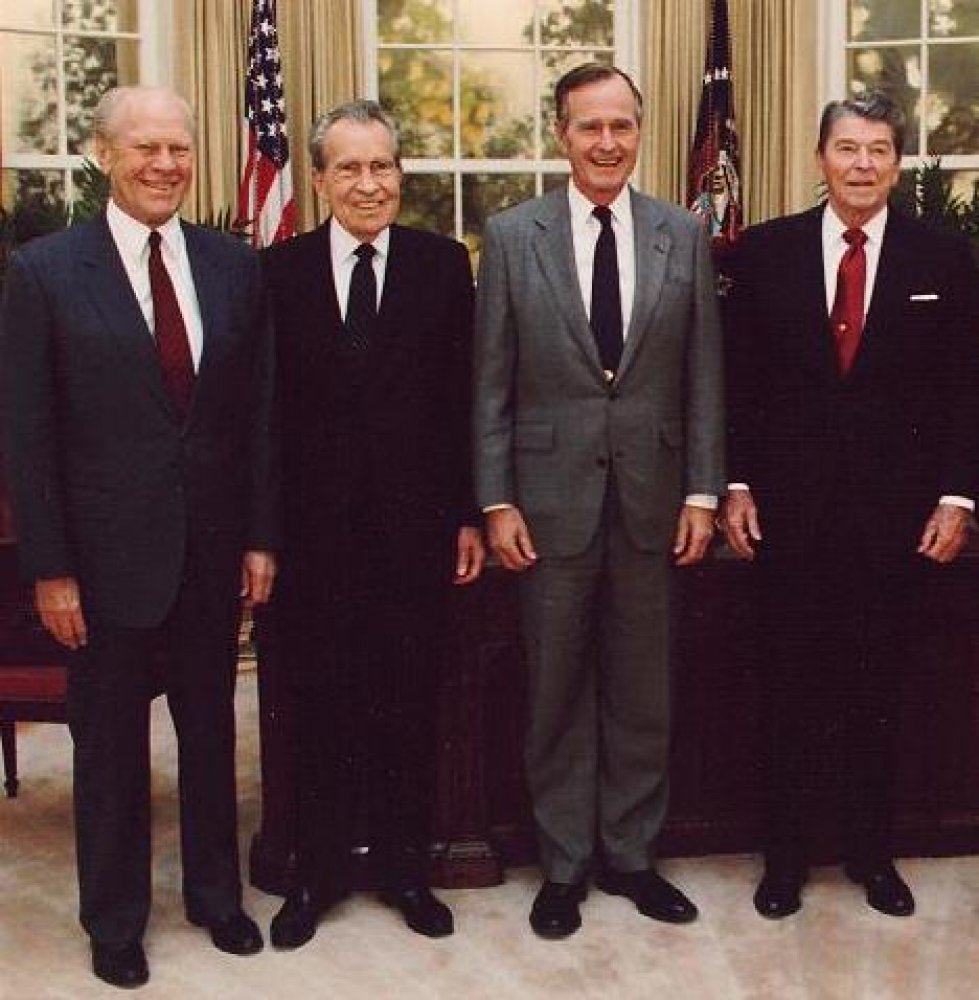 Which one of these future U.S. Presidents served during World War II without going overseas?