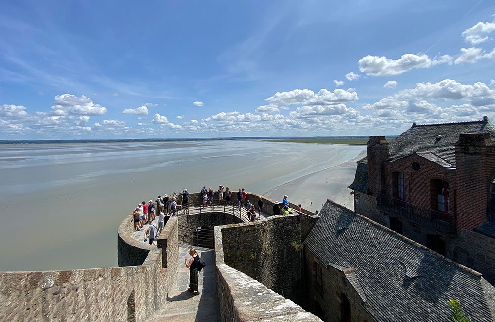 View from Mont-Saint-Michel View from Mont-Saint-Michel