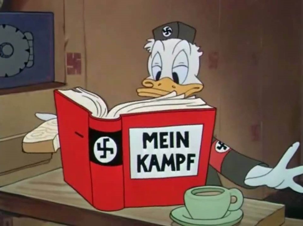 Which of these wartime films did Walt Disney finance on his own, without the government paying for it? (Not necessarily depicted in the image.)