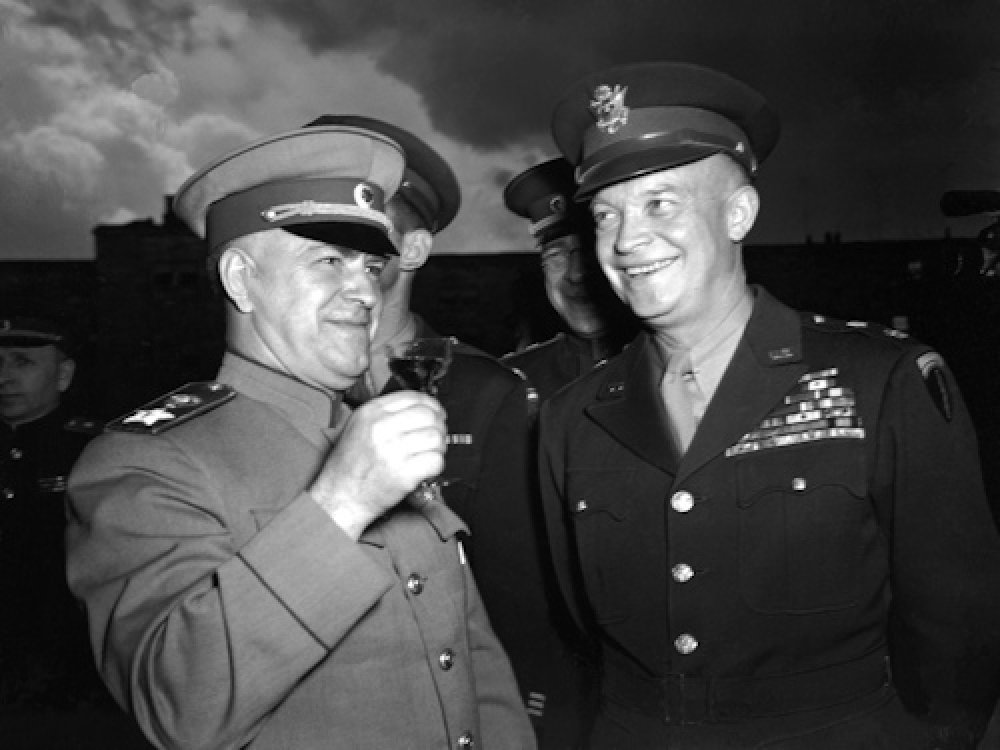 What American drink was famous World War II-era Soviet Marshal Georgy Zhukov so fond of that he asked to be sent some disguised as vodka after the war?