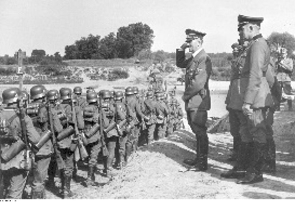 A week before the invasion of Poland, Hitler held a speech to top Wehrmacht generals at his home in Obersalzberg to prepare them for the war. In this speech, he claimed that there were three great statesmen in the world: himself, Mussolini and a third one. Who was the third man he named? (Hint: you might never have read the speech, but you can guess based on the general political situation at the time.)
