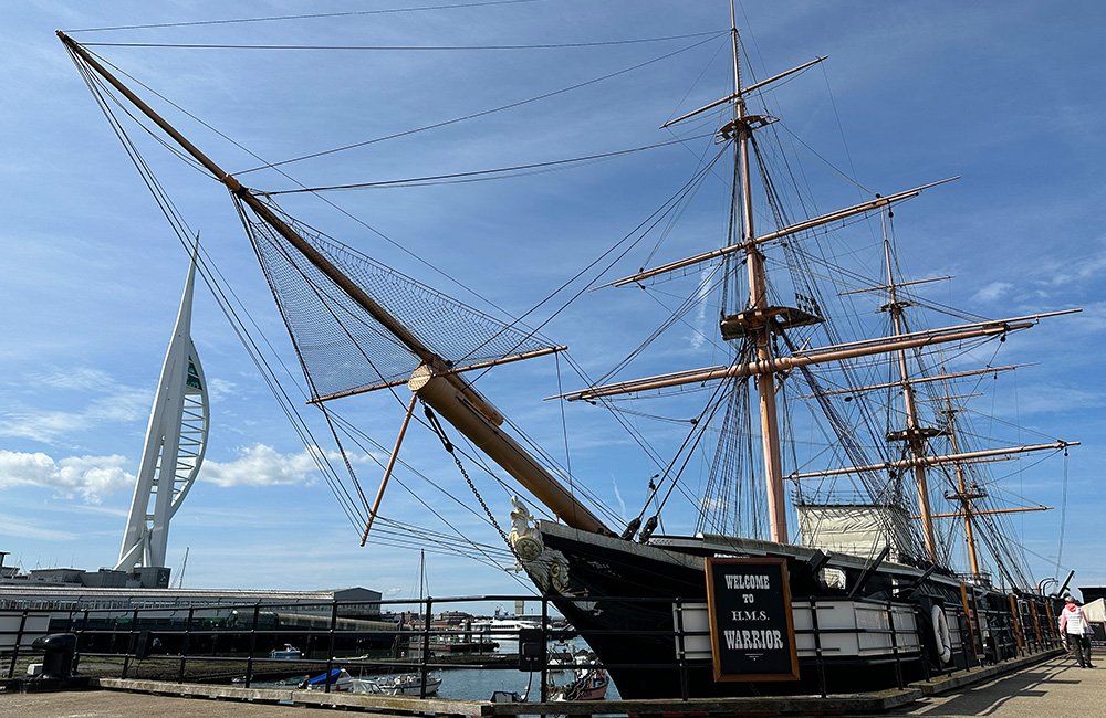 HMS Warrior in Portsmouth  HMS Warrior in Portsmouth