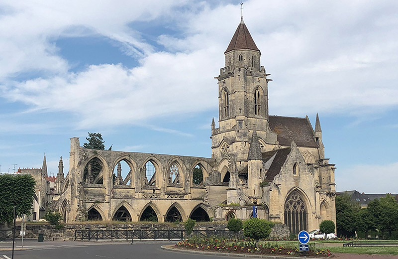 Church ruins in Caen Church ruins in Caen