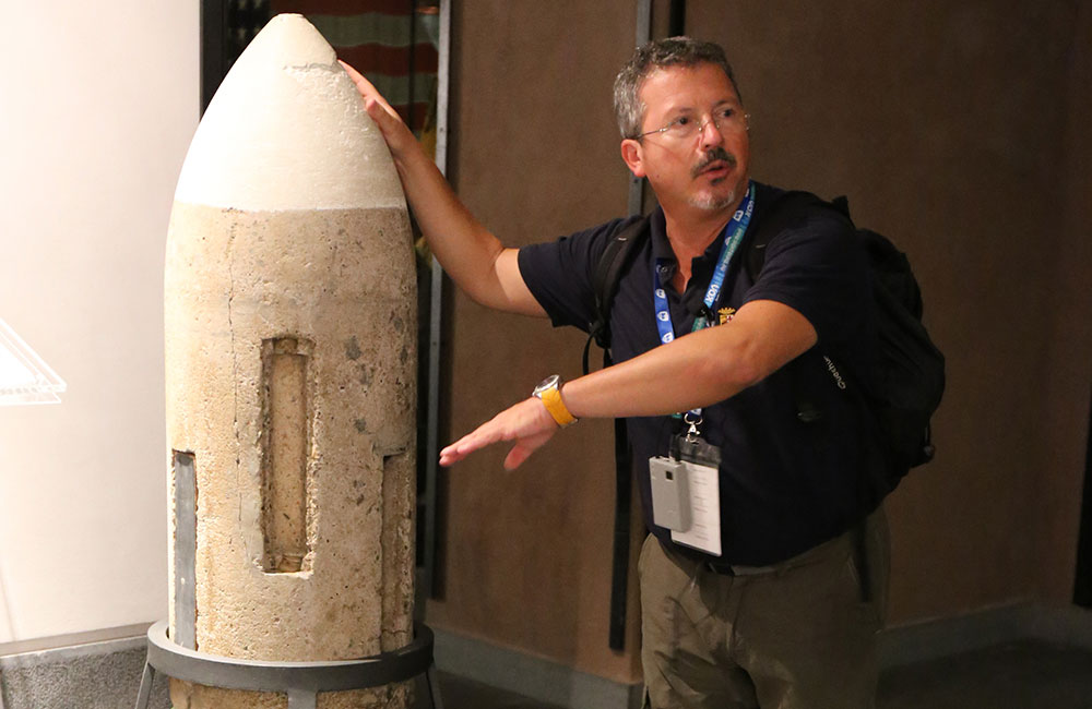 Local guide at WW2 landing Museum in Catania Local guide at WW2 landing Museum in Catania