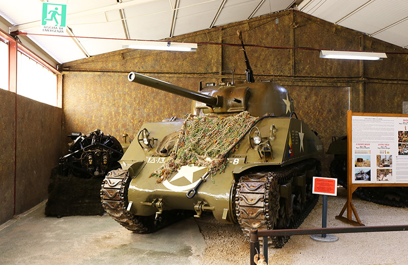 Sherman tank in Piana delle Orme Museum  Sherman tank in Piana delle Orme Museum