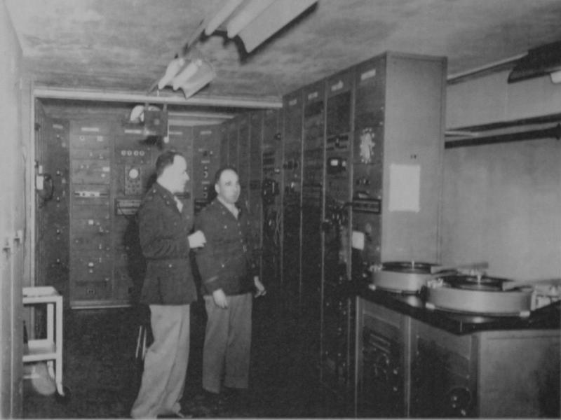 SYGSALY (or “Green Hornet”) was an Allied secure speech system used for top-level communications. The first American terminal was built for President Roosevelt and was located in the Pentagon. The first European terminal was built for Winston Churchill. Where was it located? 