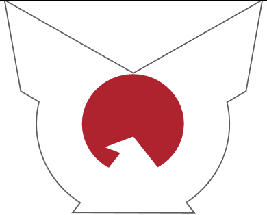 What organization or group used this symbol, depicting a white bird and the sun, in World War II-era Japan?