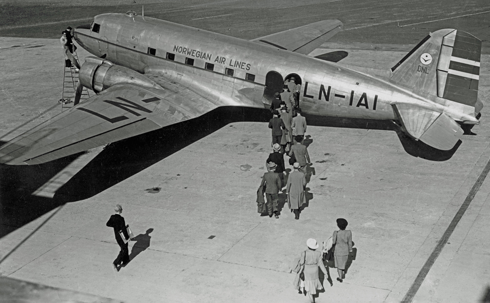 What was the type designation of the Skytrooper, a version of the C-47 Skytrain transport plane specifically designed for paratrooper use? (The photo depicts a post-war example in civilian use.)