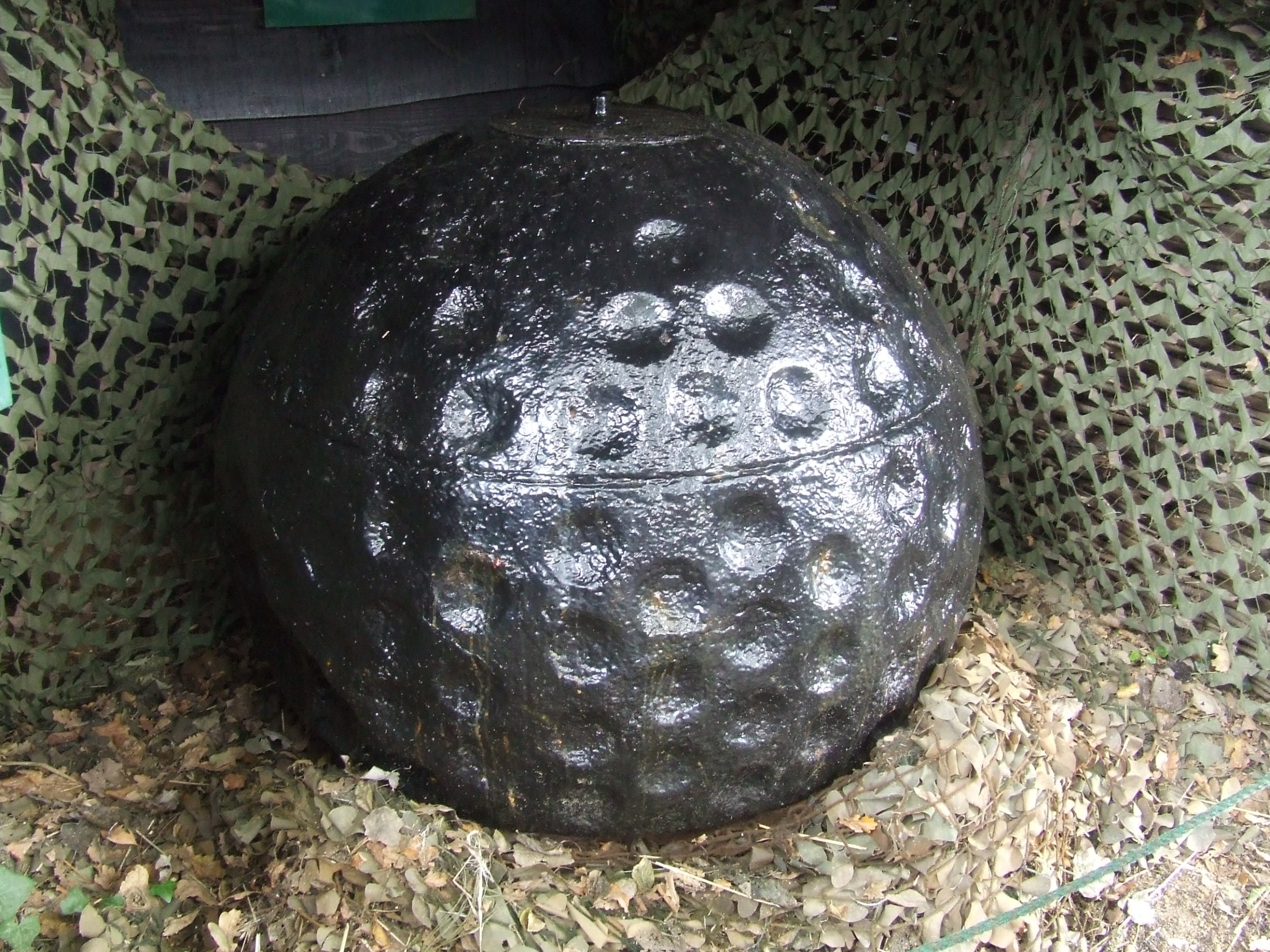 Can you identify this experimental bomb that was used in World War II?