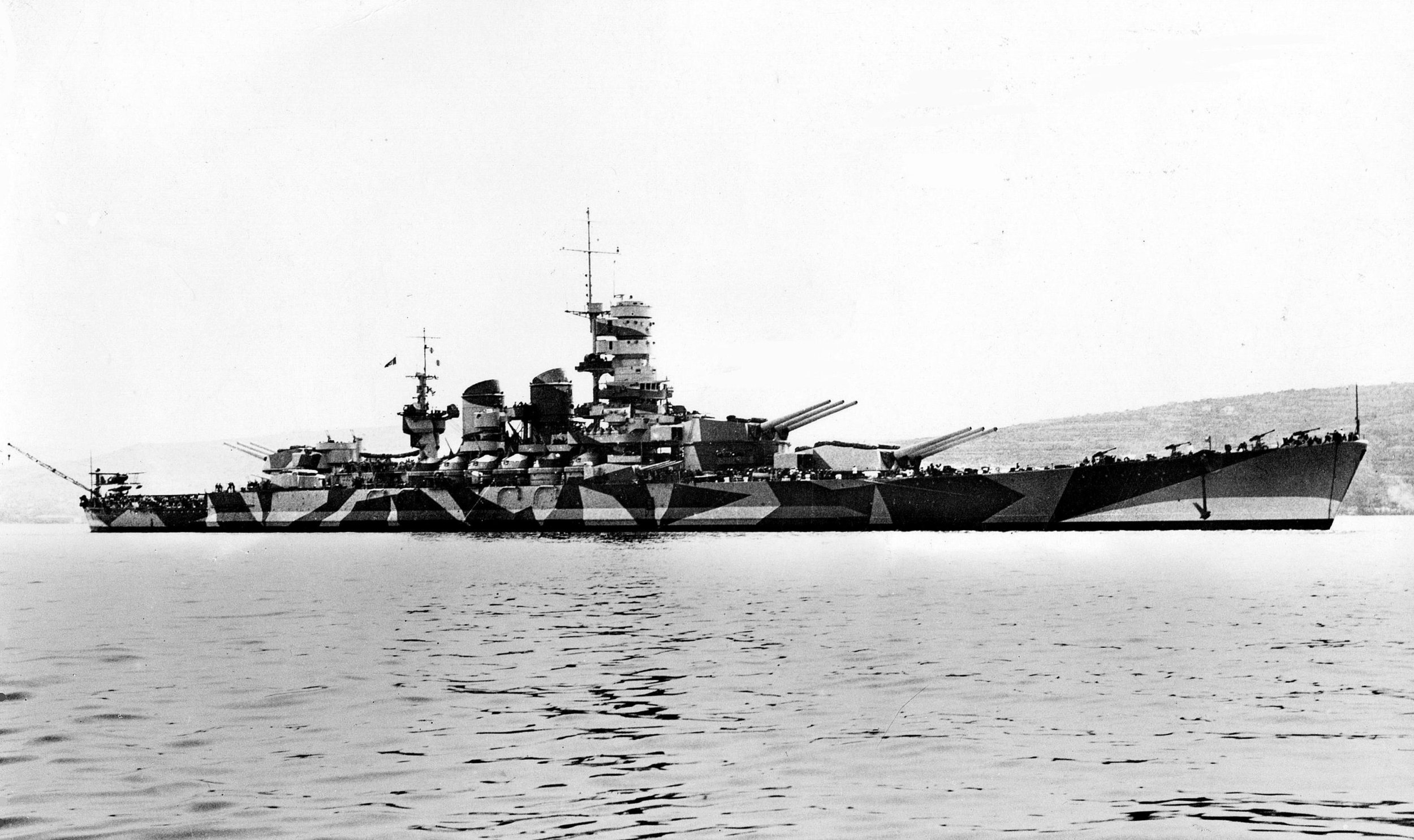 In early September 1943, Italy surrendered to the Allies. The Italian fleet had to sail out of the Italian city of Genoa to avoid being captured or destroyed by the Germans, who were quickly taking control of the country. Where did the ships head at first?