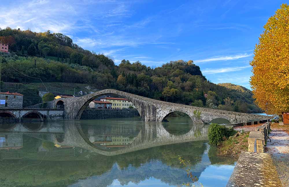 The Devil's Bridge at Borgo a Mozzano The Devil's Bridge at Borgo a Mozzano
