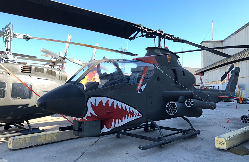 Cobra helicopter at Pearl Harbor Aviation Museum