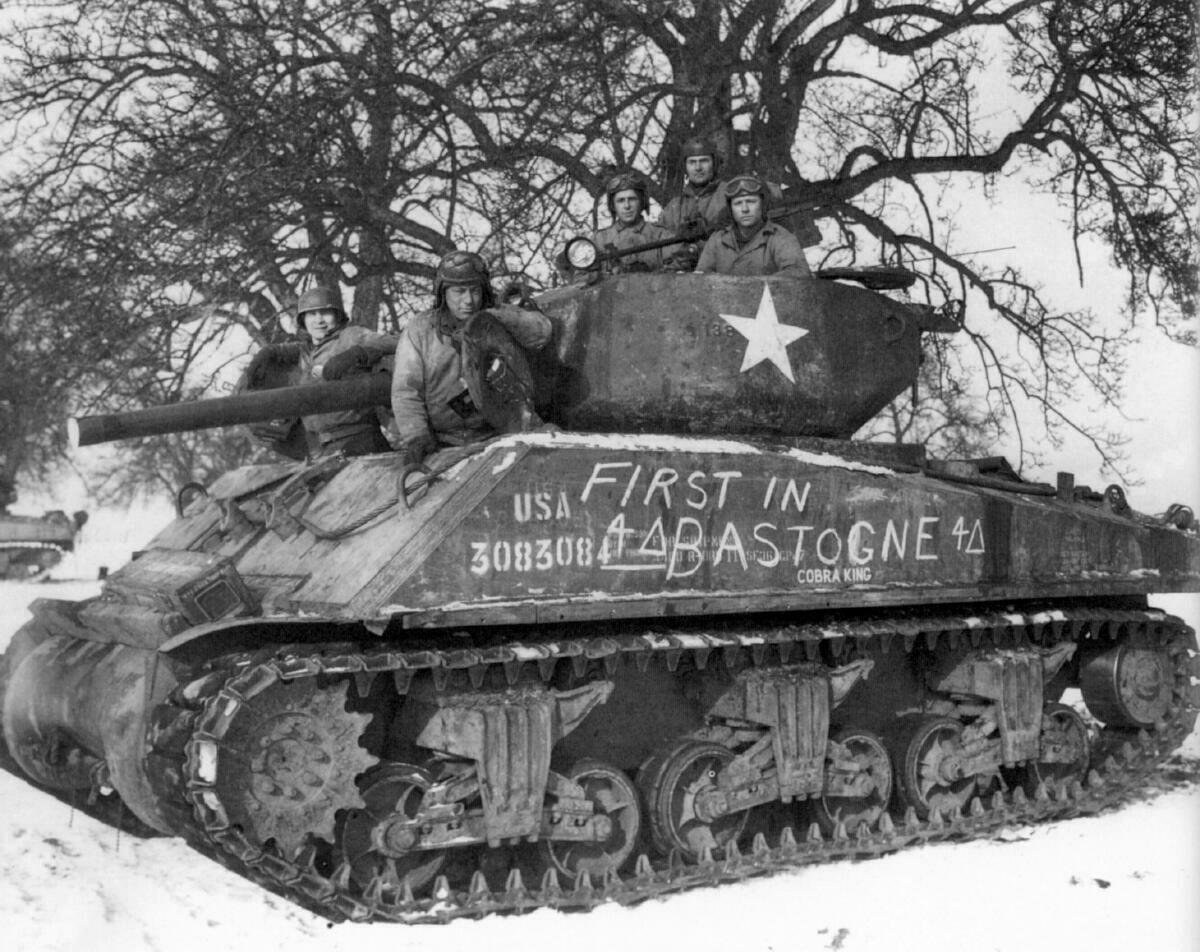 Cobra King was a Sherman tank that became famous for being the first to reach the defenders of Bastogne during the Battle of the Bulge. What other notable operation did it participate in during war?