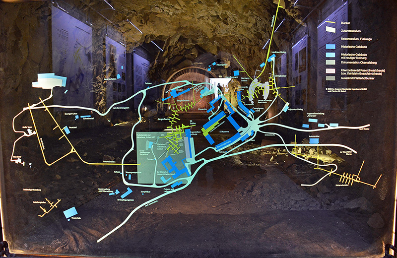 Map of the bunker system Map of the bunker system