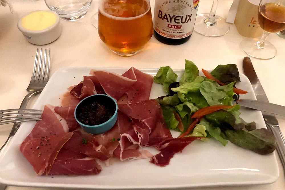 Ham plate in Normandy Ham plate in Normandy