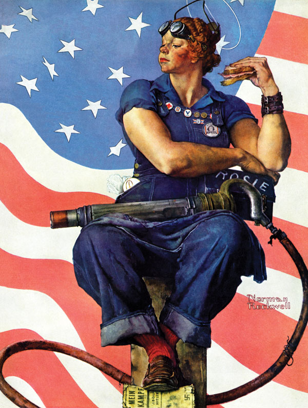 Which of these ladies was NOT a real propaganda figure intended to popularize women at the workplace during the war?