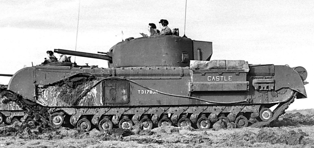 Why was the development and production of the British Churchill tank hurried?