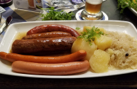 Sausage plate in Germany