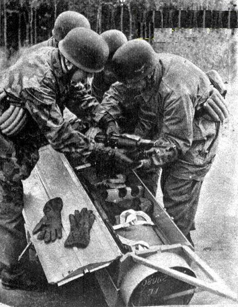 German Assistant Gunner Did you know that German paratroopers had to jump without their guns ...